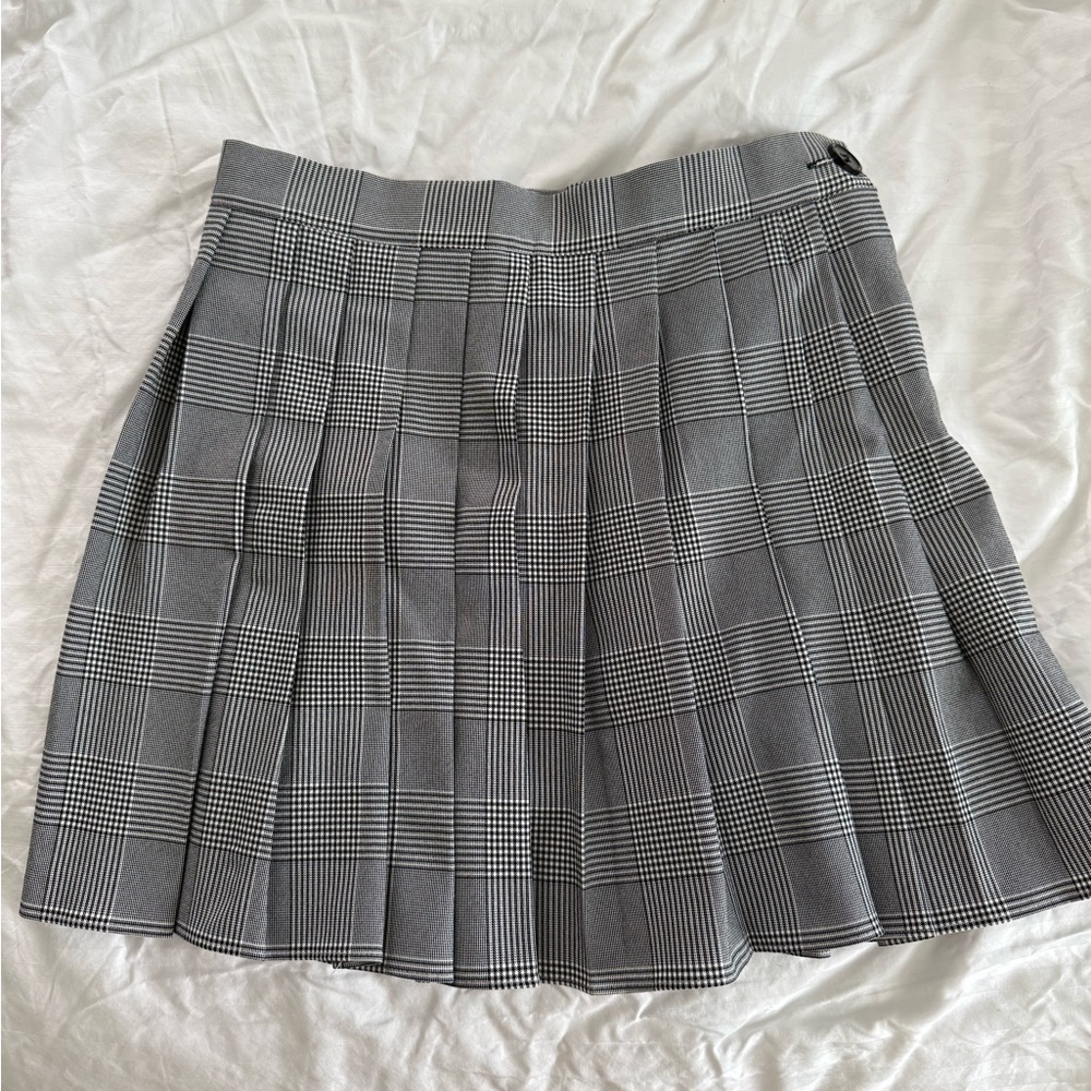 Gray Plaid Women's Skirt